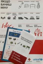 Проведено навчання на тему: «Навчання ризикам, пов’язаним з вибухонебезпечними предметами» та «Як підготуватись та забезпечити себе під час збройного конфлікту»