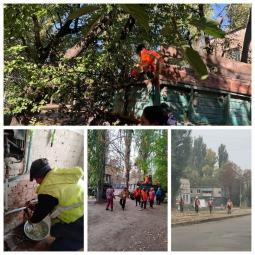 Комунальні служби постійно піклуються про будинки та прибудинкові території 