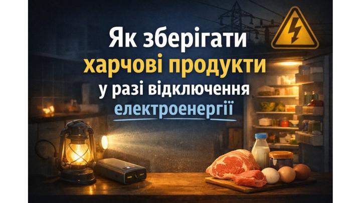 Як зберігати харчові продукти у разі відключення електроенергії