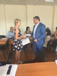 17 липня 2019 року голова районної в місті ради привітав переможницю на отримання стипендії Дніпропетровської обласної державної адміністрації