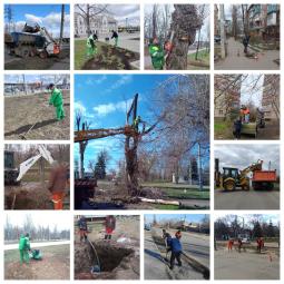 Роботи з благоустрою та прибирання територій тривають