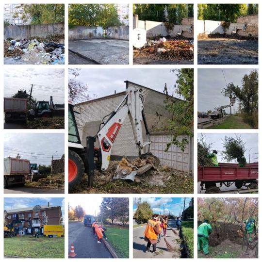 Комунальні підприємства, установи та підрядні організації щоденно працюють над впорядкуванням території району