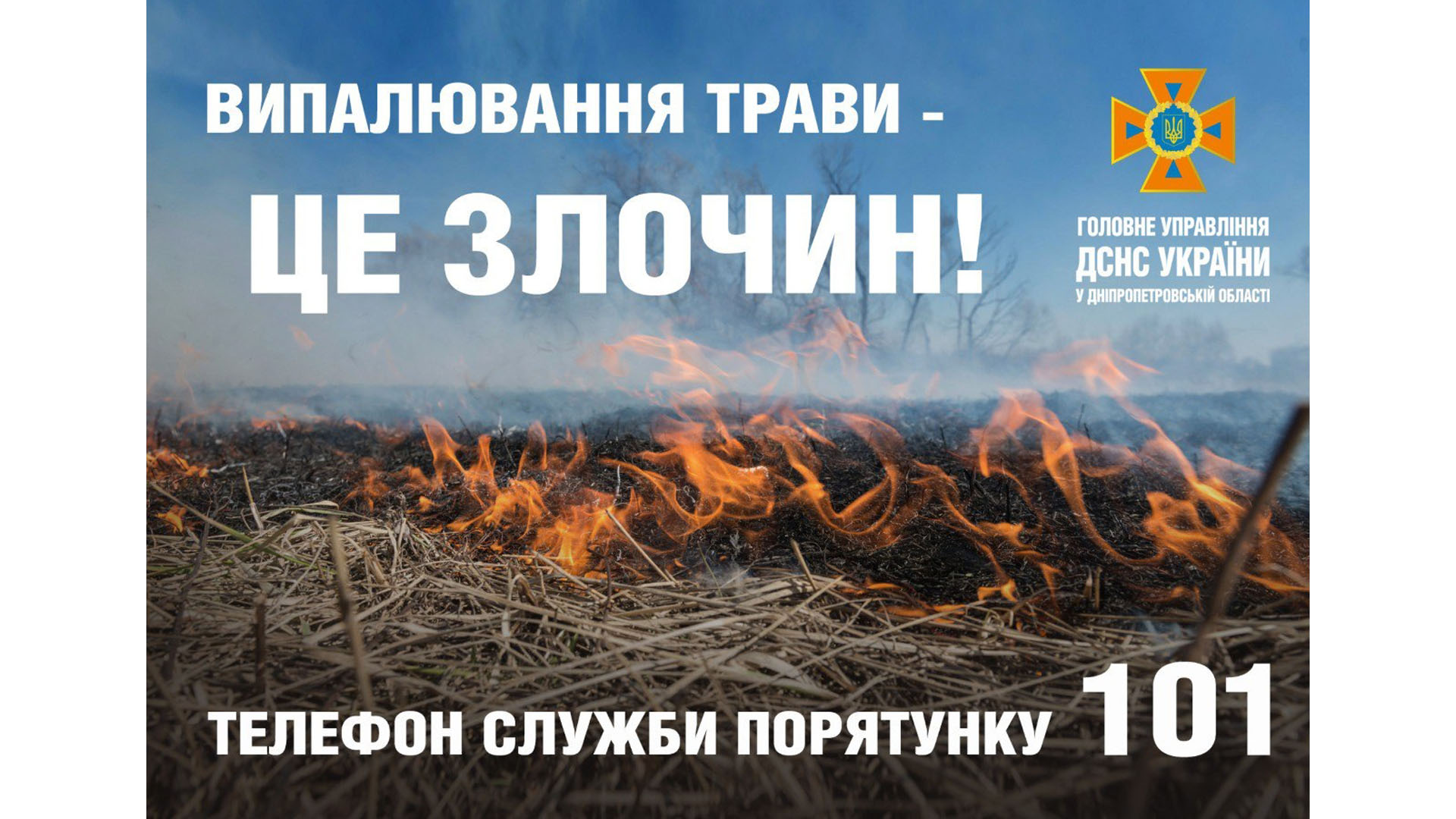 Виконком Довгинцівської районної в місті ради закликає громадян не допускати виникненню пожеж у екосистемах!