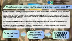 Задекларована праця сьогодні – найкраща підтримка наших воїнів ЗСУ!
