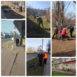 Благоустрій району у рамках акції «чистий четвер»