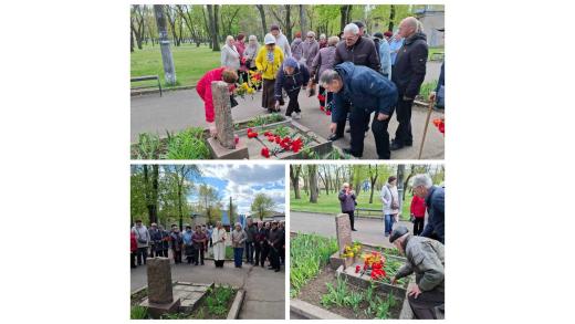 Покладення квітів до пам’ятного знаку з нагоди Дня чорнобильської трагедії