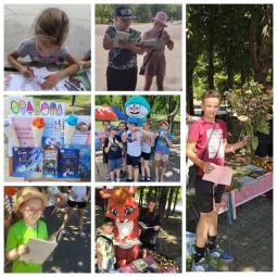 Розмаїттям пізнавальних і розважальних заходів для дітей щедрі парки та сквери Довгинцівського району у червні