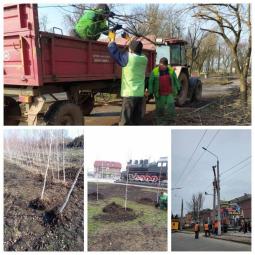 В районі продовжуються весняні заходи з благоустрою, озеленення та поліпшення санітарного стану території