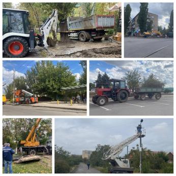 В районі тривають роботи з благоустрою, покращення санітарного стану, підготовки до опалювального сезону