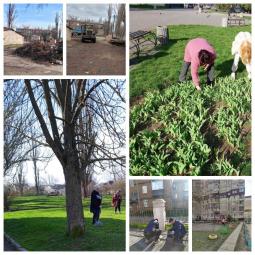 Щоденні заходи з благоустрою території Довгинцівського району