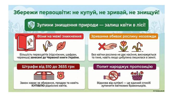 Первоцвіти – перша посмішка весни! 