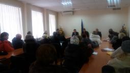 5 січня 2016 року відбулась інформаційна зустріч з начальником районного відділу поліції