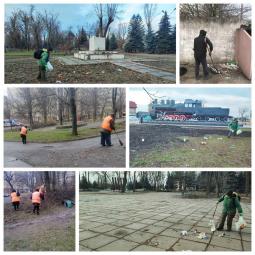 Щоденно комунальними службами та підрядними організаціями міста і району виконуються роботи з впорядкування територій