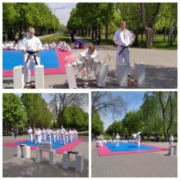 07 травня 2021 року в рамках реалізації соціального проєкту «Активні парки - локації здорової України» відбулися відкриті тренувальні заняття з кіокушин карате