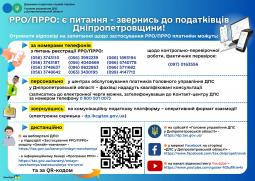 Головне управління ДПС у Дніпропетровській області інформує щодо податкового законодавства